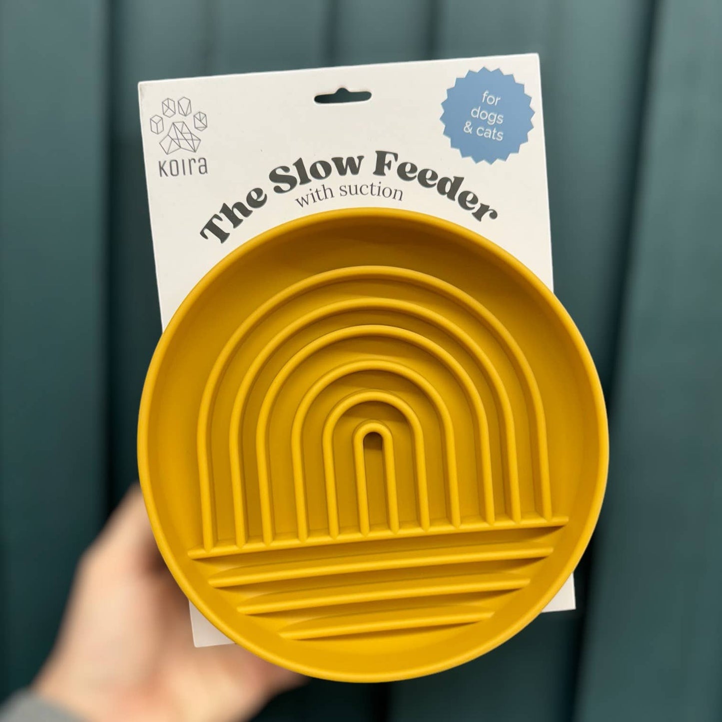 Rainbow Silicone Slow Feeder Lick Mat with Suction terracota