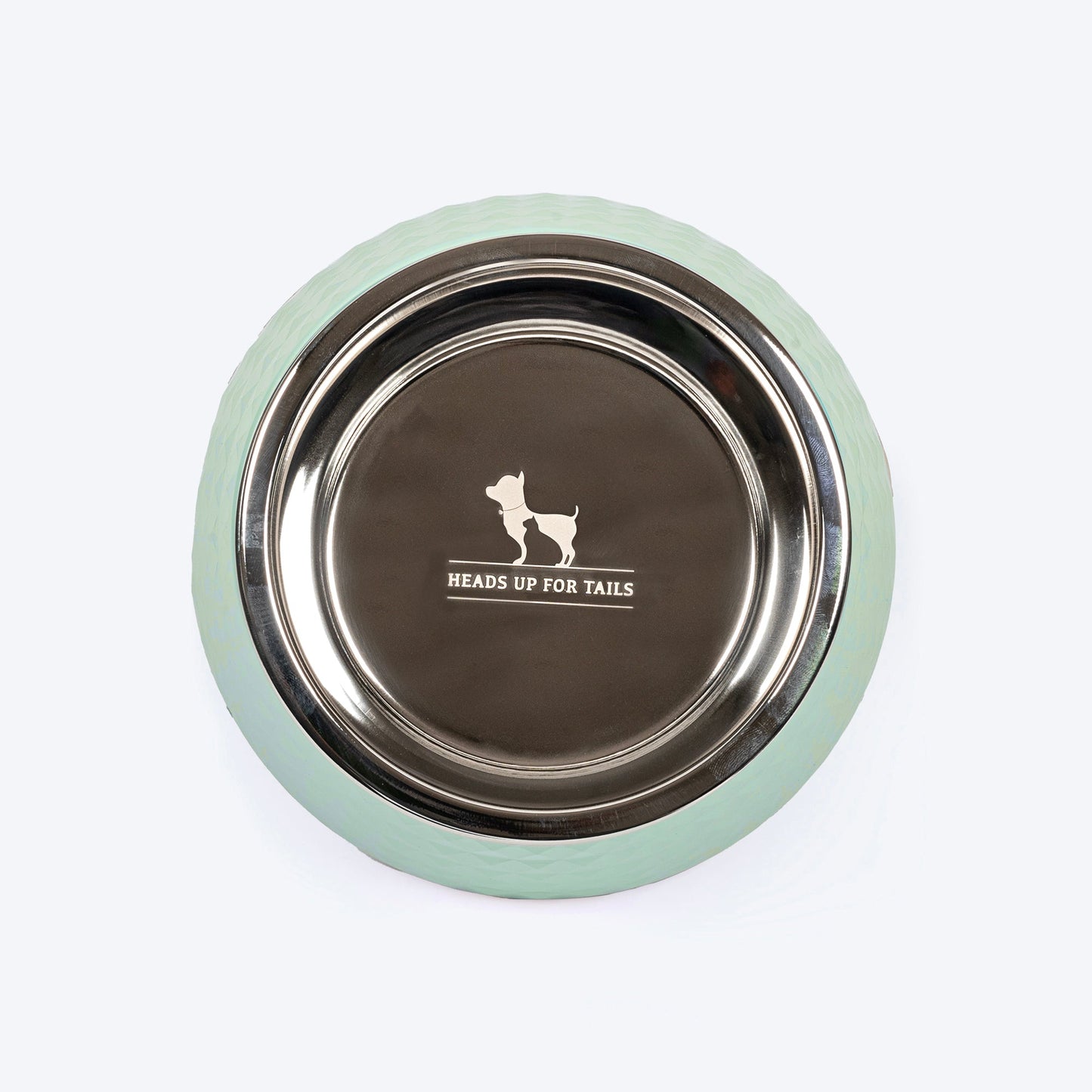 HUFT Breezy Basics Prism Embossed Melamine Bowl For Dog - Pastel Green